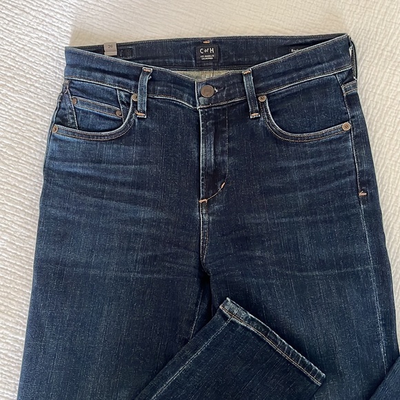 Citizens of Humanity Jeans Womens Size 26 Blue Rocket Crop High Rise Skinny NWOT - Picture 4 of 11